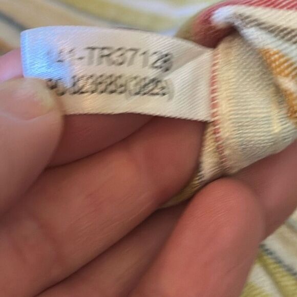 Tommy Bahama Relax Linen Shirt Striped Long Sleeve Shirt size XXL Pink BLue - Picture 7 of 8